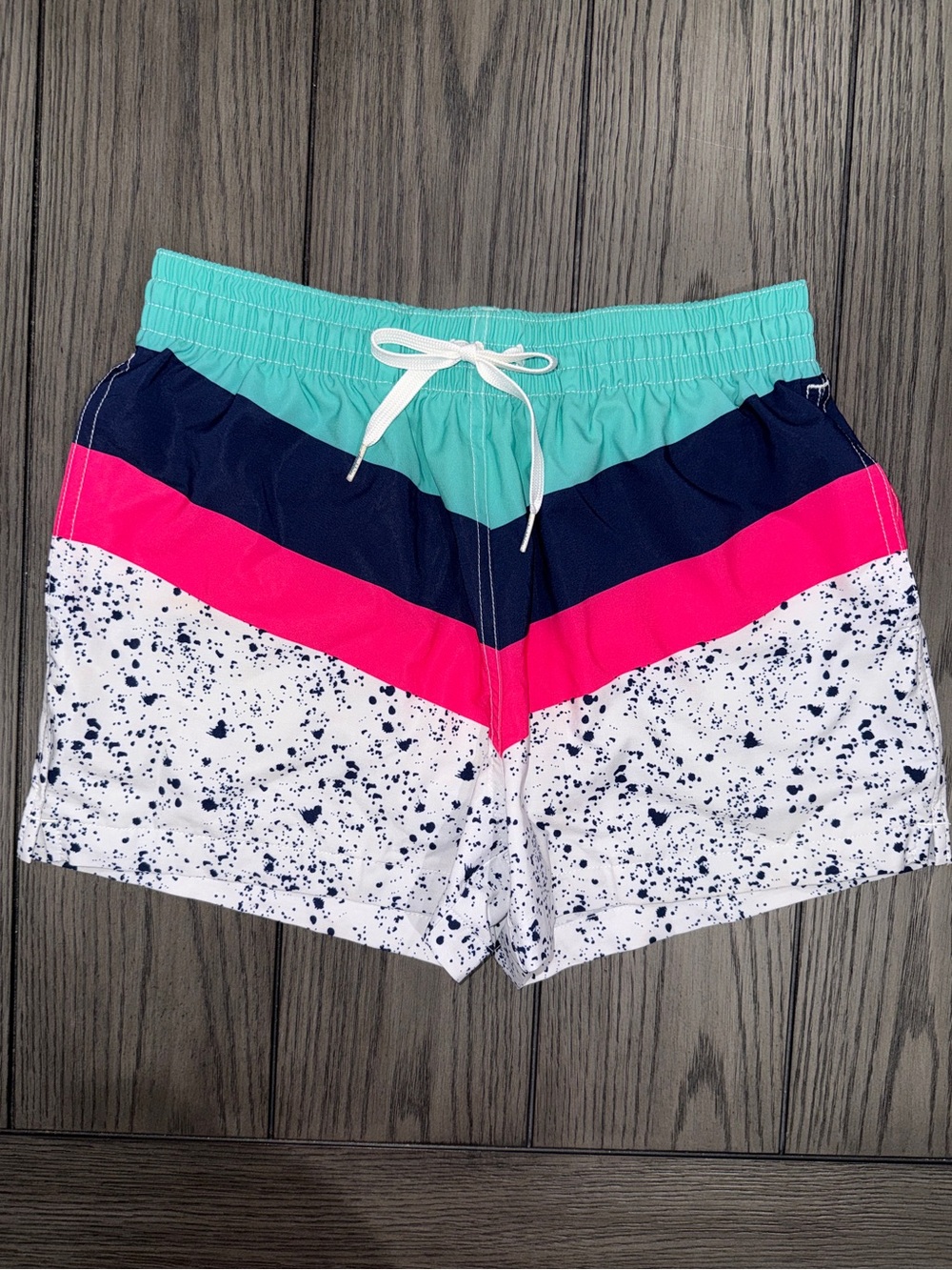 Chubbies The Aquatic Libations 4" Classic Swim Trunk Size S Retro Preppy Bold